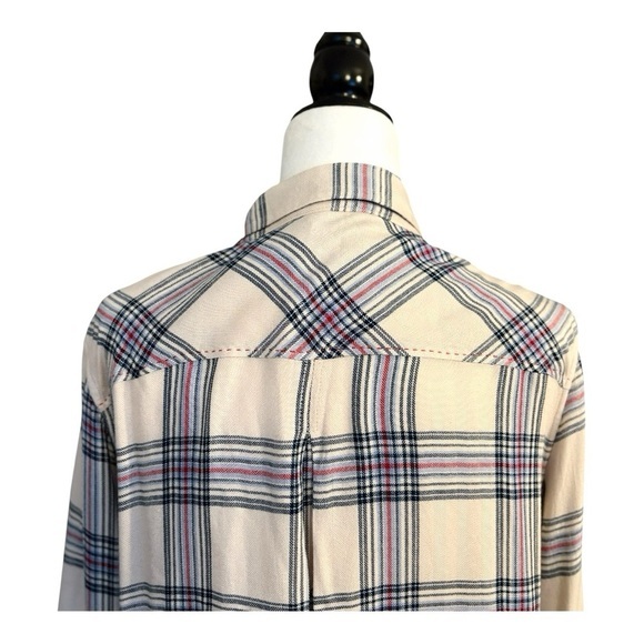 Hatley Plaid Button-Down Comfy Shirt – 100% Viscose Women’s Size Large - Picture 5 of 12